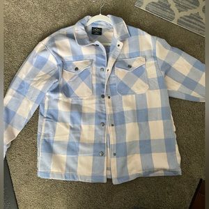 HFX shacket flannel with pockets.  Thick and warm.  Size small